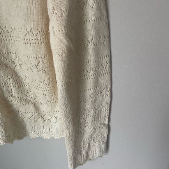 Nautica Lambswool & Angora Light Knit Cream / Ivory Cardgian - Picture 3 of 9